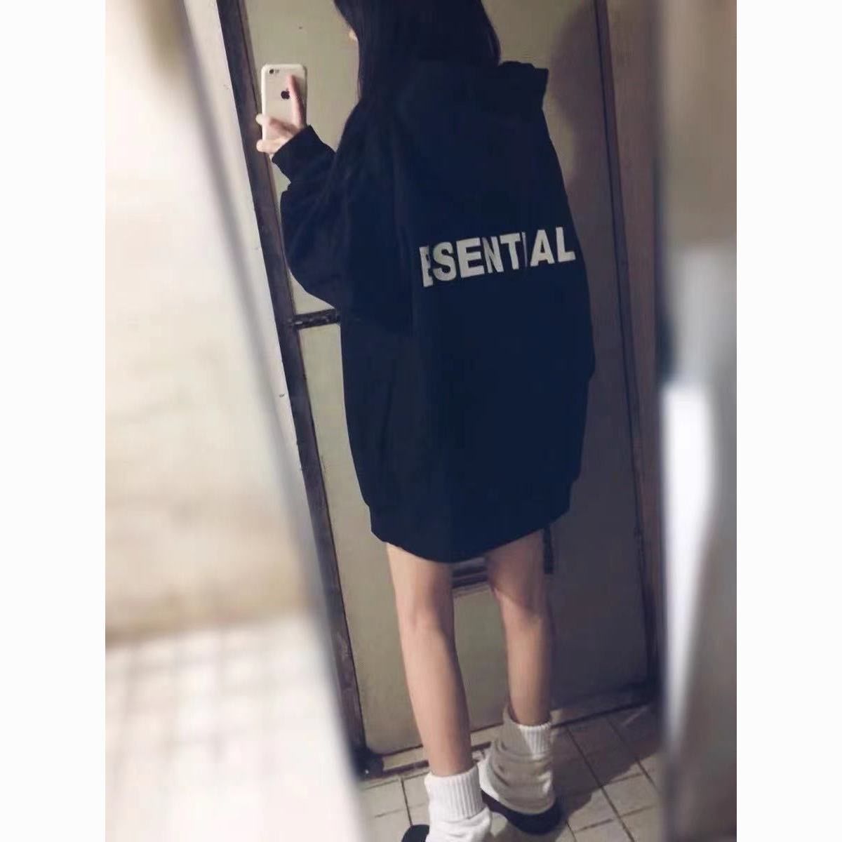 潮流美式高街連帽衛衣女秋冬2023新款美式港風chic加絨慵懶風上衣