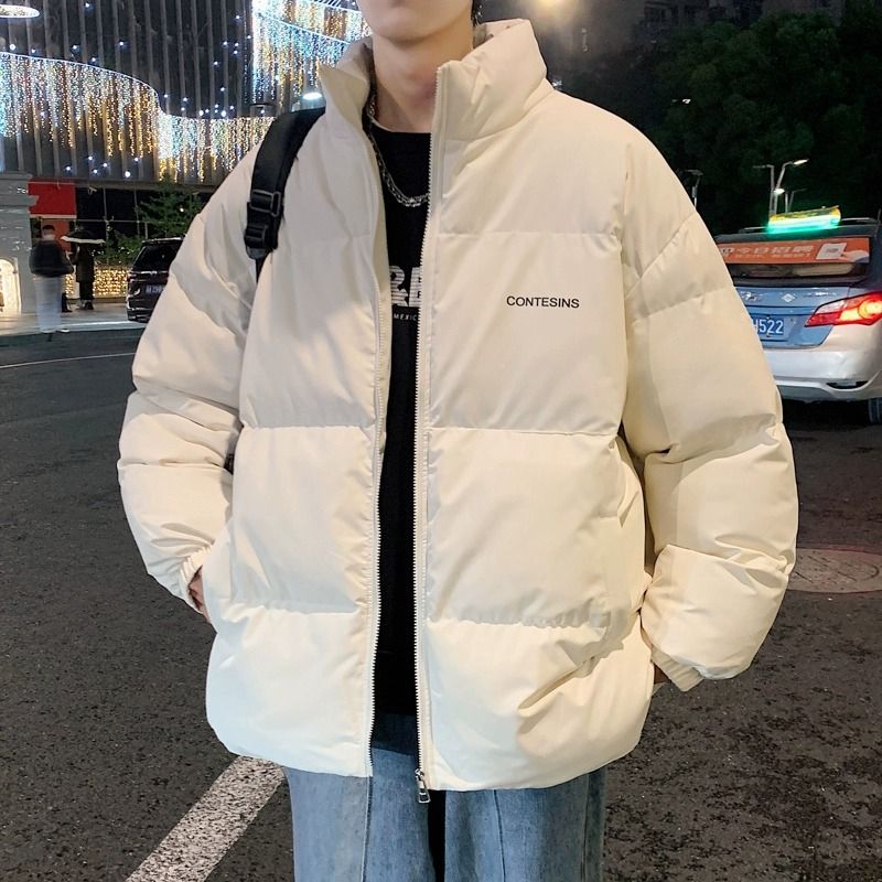 秋冬季加絨厚男士棉服裝2023年新款羽絨棉衣外套男生棉襖麵包情侶