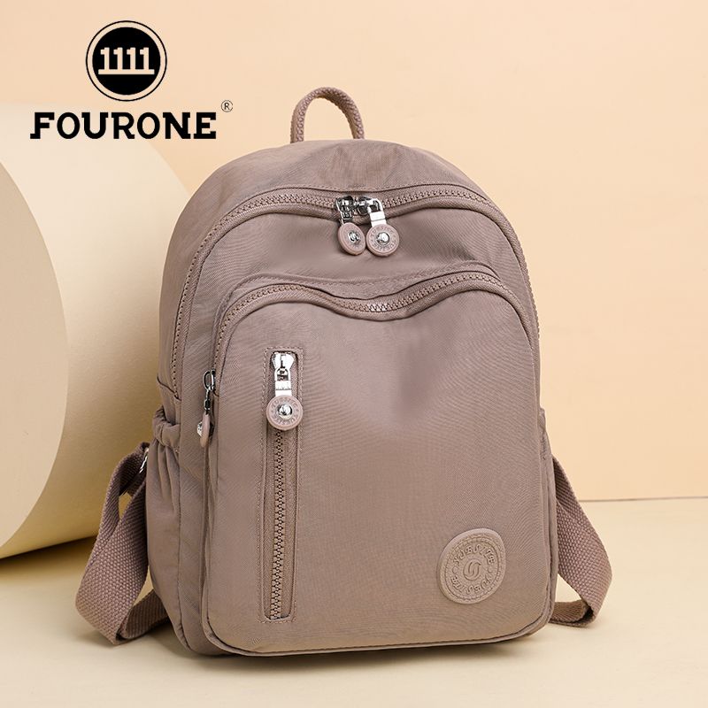 Lightweight women's backpack Oxford cloth travel backpack large capacity simple school bag mommy bag trendy