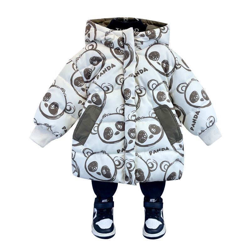 儿童棉服2023新款男童宝宝冬季棉衣洋气小童加厚羽绒棉袄保暖外套