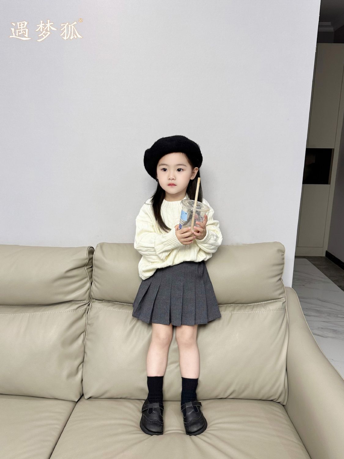 韩国童装女童洋气毛衣秋冬季新款中小童基础款长袖套头针织衫休闲