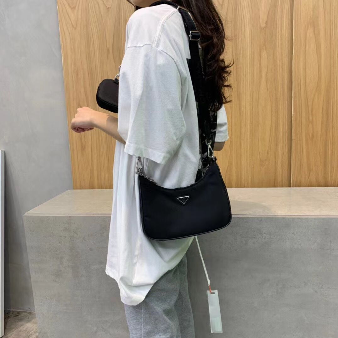 2023網紅hobo同款鏈條新款尼龍三合一腋下單肩斜挎包包女
