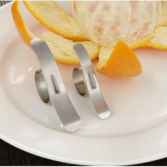 脐橙剥橙器304不锈钢开橙器家用指环开橙器去皮刀拨橙子神器开皮