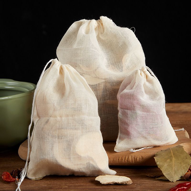 纯棉纱布袋药调料包香料卤料袋中煎袋煲汤煲鱼隔渣茶包药过滤袋子
