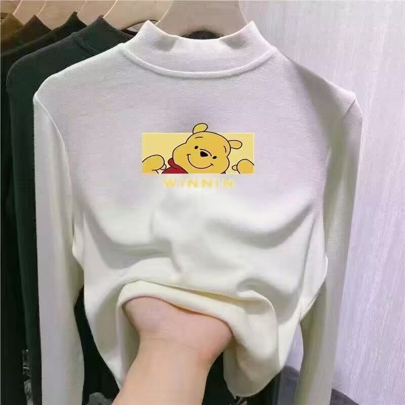 韓版名媛德絨半高領修身打底衫女秋冬內搭上衣2023新款春秋長袖