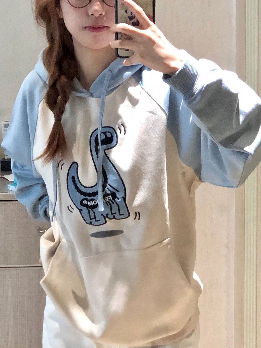 500g heavyweight autumn and winter velvet thickened pullover hooded sweatshirt for women high-end niche long-sleeved tops for outer wear