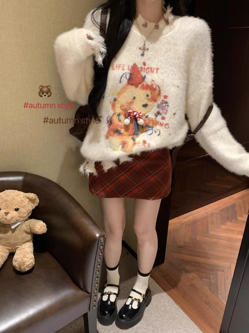 2023新款秋季冬不規則設計針織毛衣女針織衫慵懶風寬鬆百搭上衣潮