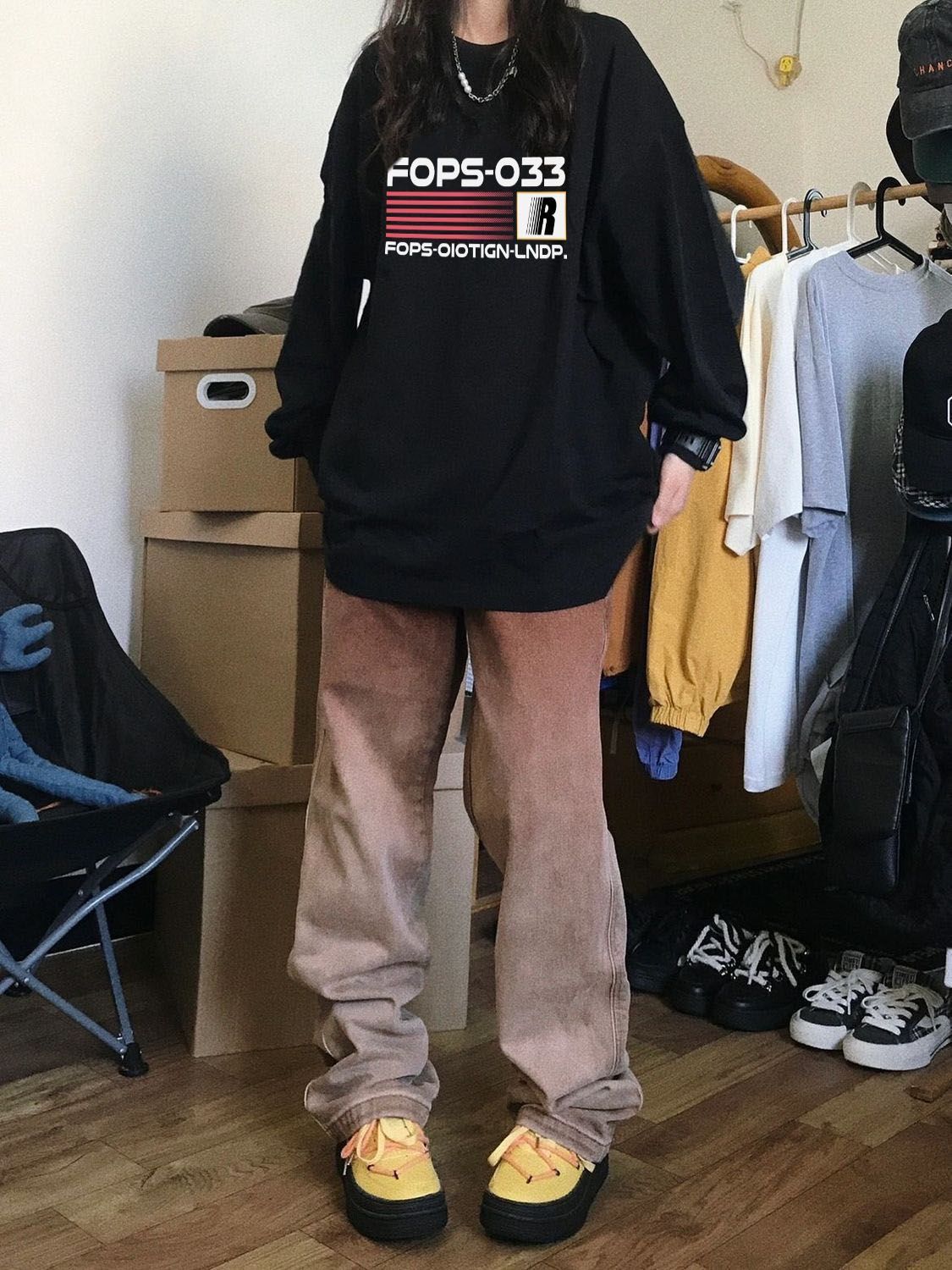 美式圓領衛衣女oversize寬鬆秋冬韓版時尚甜美vibe風ins潮流外套