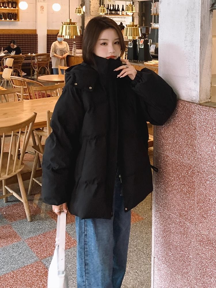 大碼200斤胖妹妹麵包服女冬季新款寬鬆加厚羽絨棉服小個子外套潮
