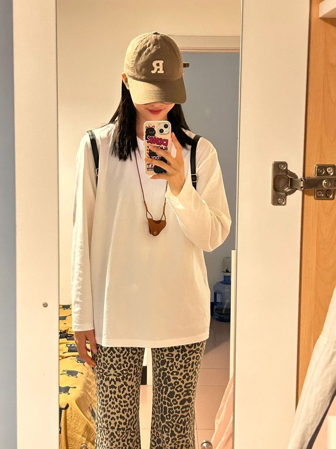 100%純棉白色打底衫女春秋2023新款長袖內搭上衣韓版寬鬆秋衣T恤