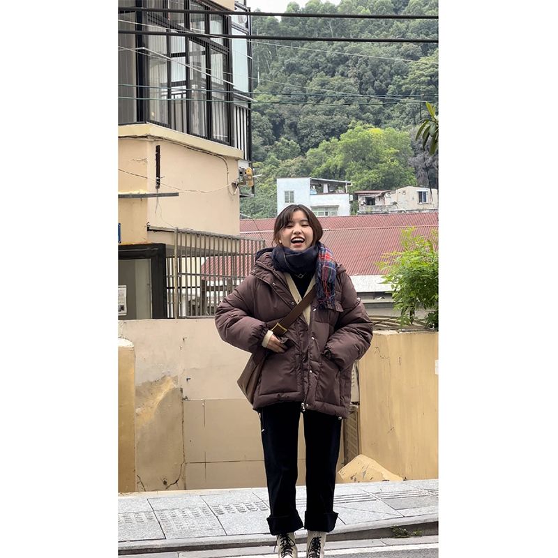 大碼160斤胖妹妹冬季棉服新款加厚羽絨棉服女學生棉衣寬鬆棉襖潮