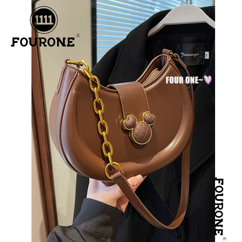 Niche texture armpit bag autumn and winter women's trendy fashion Korean saddle bag versatile shoulder crossbody bag