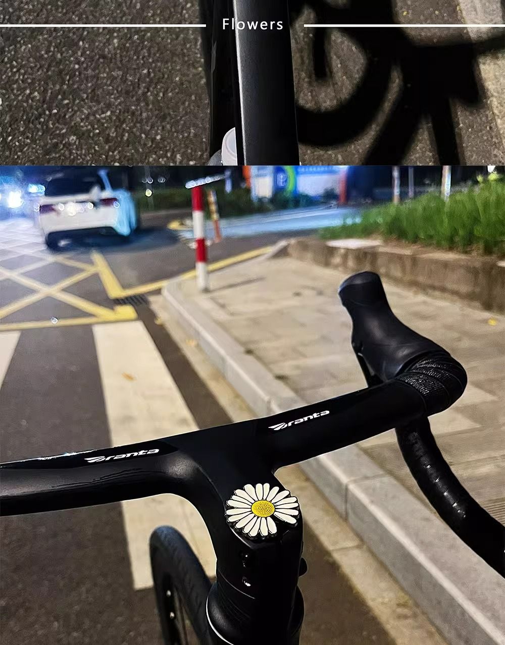 Charming Daisy Handlebar Decoration For Bicycles And Motorbikes_voghion.com