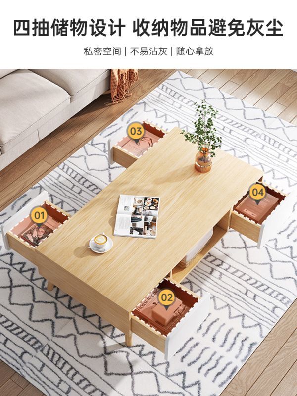 茶几桌客厅家用小户型沙发小方桌简约现代阳台茶桌出租屋用小桌子