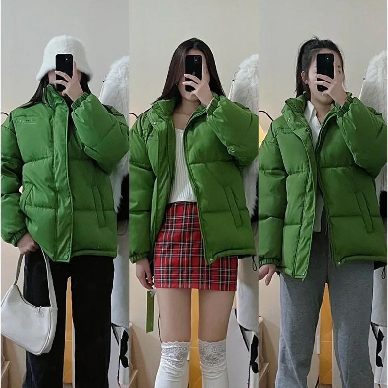 胖妹妹160斤大碼加厚保暖羽絨棉服女外套冬季新款韓系麵包服棉衣