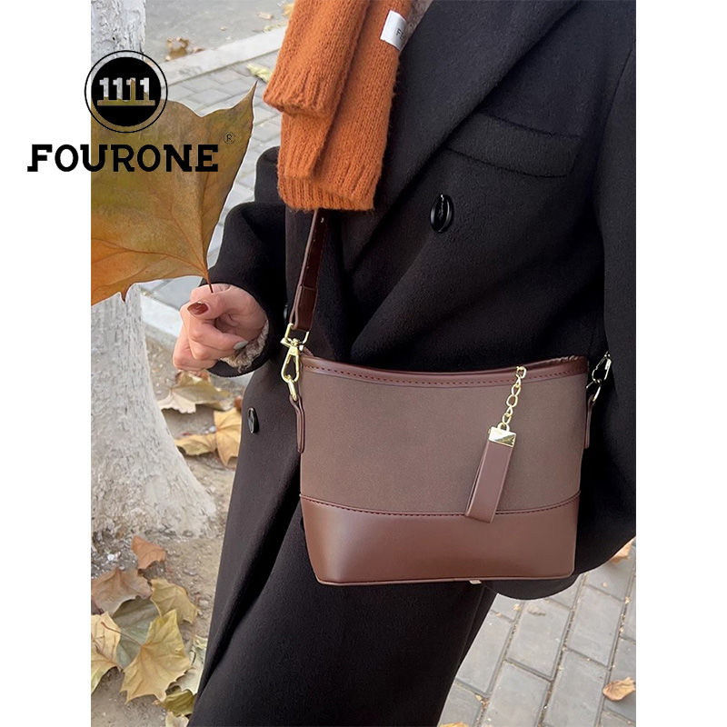 This year's popular underarm bag women's new single shoulder crossbody bag high-end versatile retro bucket bag
