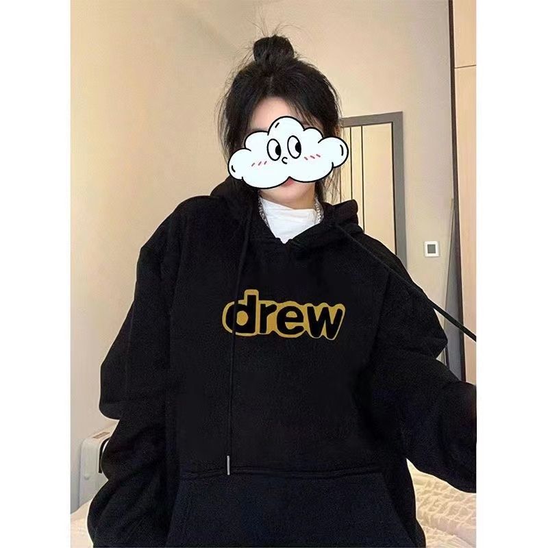 美式復古潮牌衛衣oversize寬鬆百搭情侶上衣秋冬加絨加厚連帽外套