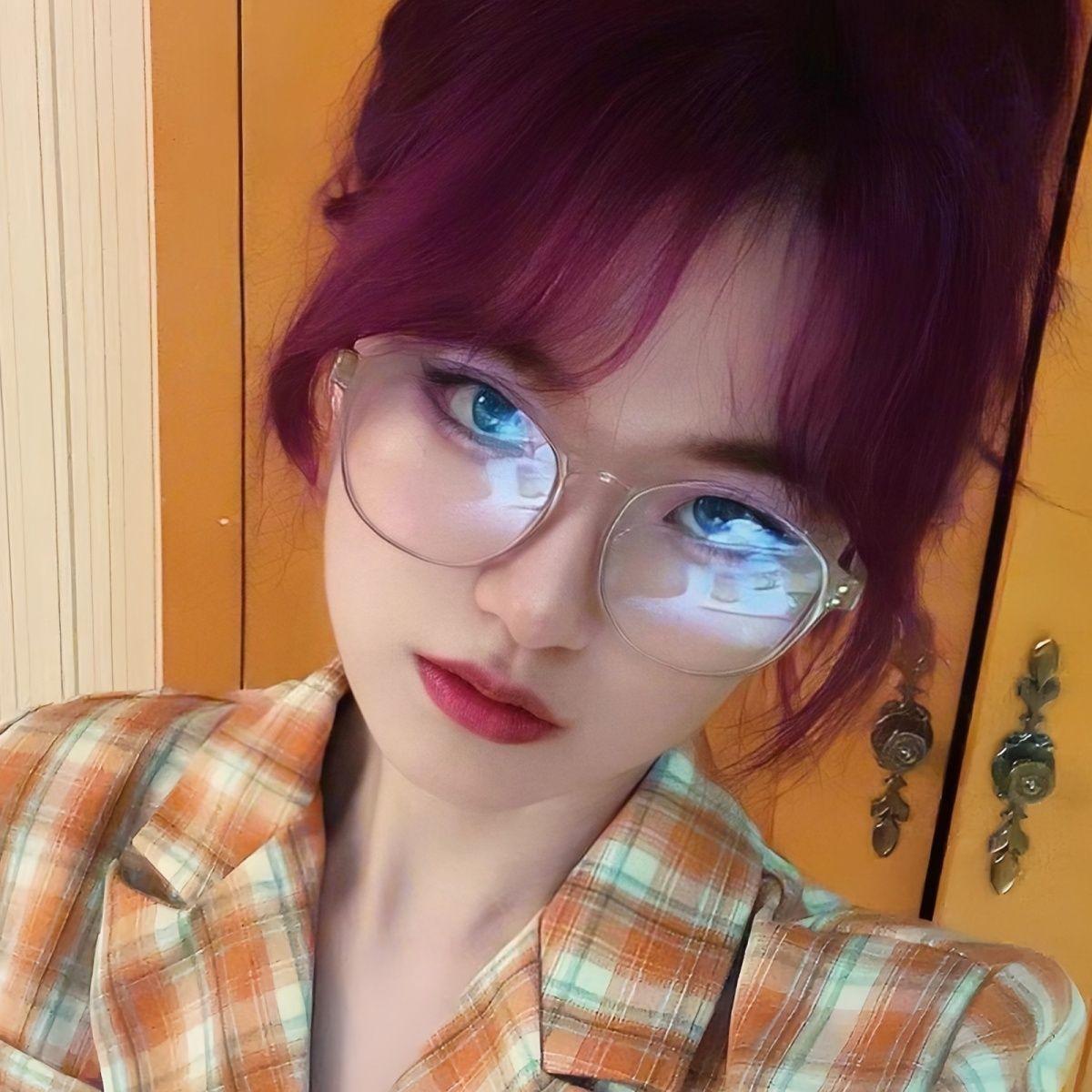 素顏神器大臉顯瘦近視眼鏡框女網紅款茶色粗框眼鏡防藍光可配度數