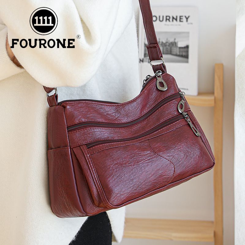 Women's bag new crossbody bag fashionable versatile multi-layer large capacity ladies middle-aged and elderly mother bag