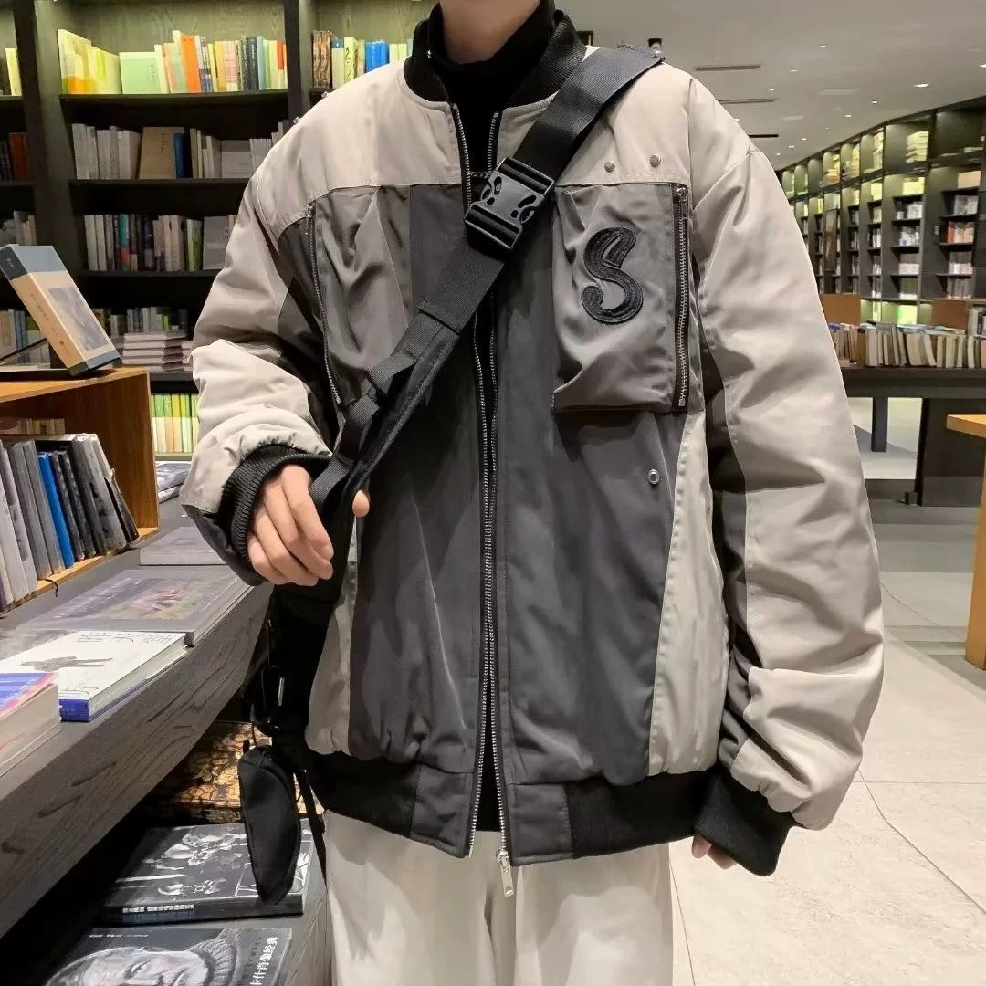 美式復古刺繡飛行員夾克男女秋冬潮流休閒百搭情侶潮牌棒球服外套