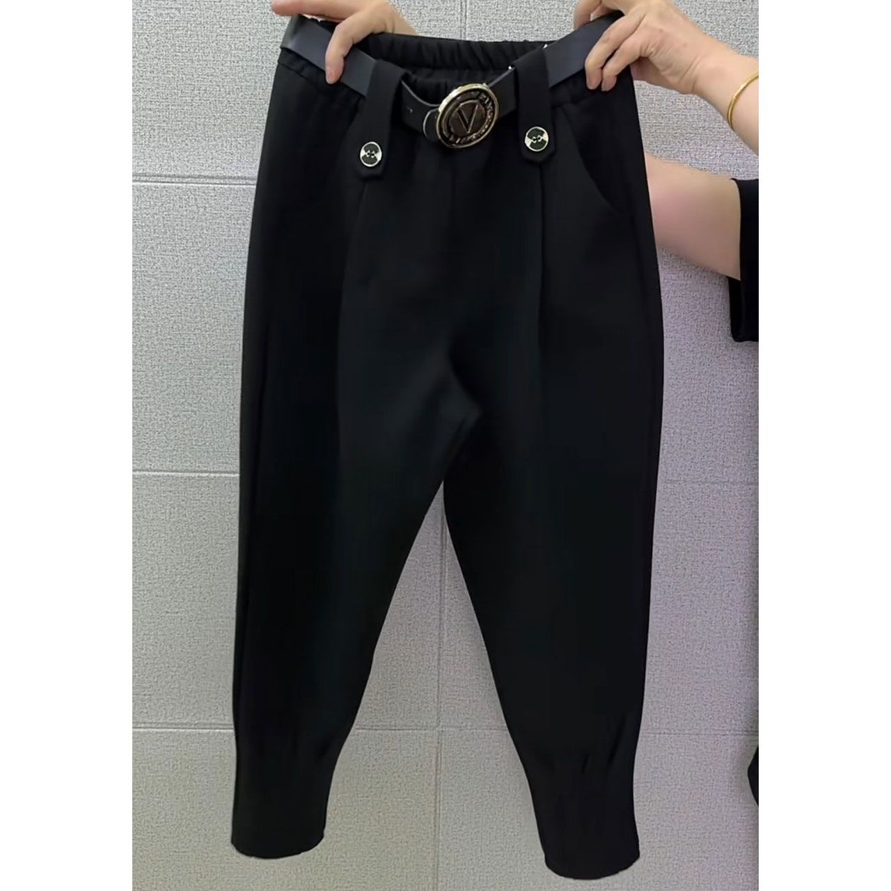  new autumn and winter fashionable high-waisted martin pants for women, loose, slim, harem pants, versatile casual pants