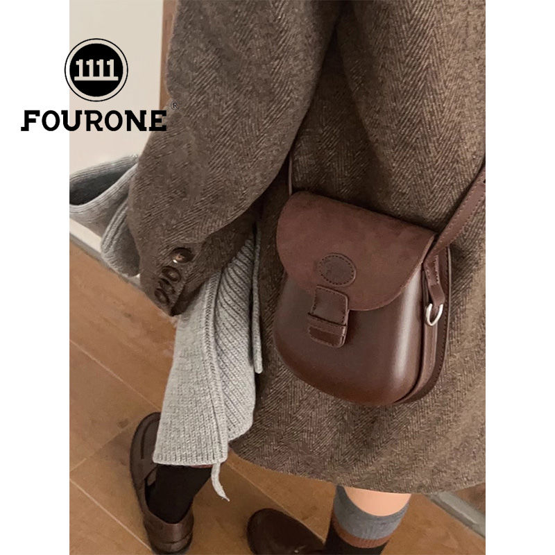 Korean retro saddle bag women's new shoulder bag high-end niche versatile fashion crossbody bag
