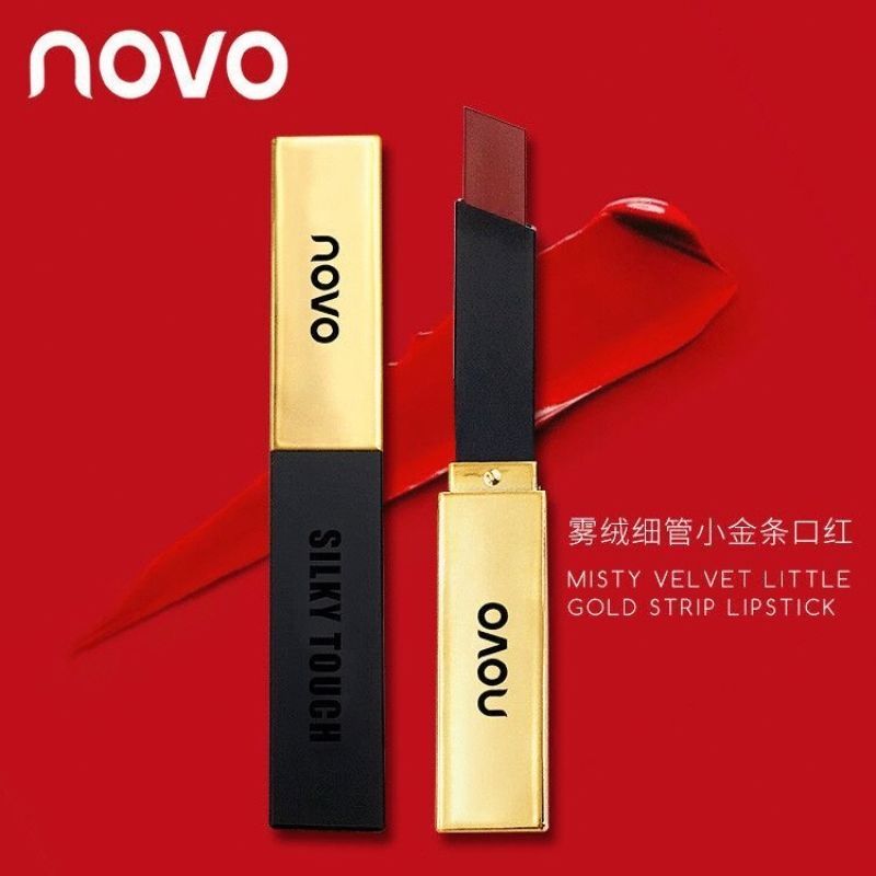 【巨好用】細管小金條口紅防水不掉色不沾杯復古正紅啞光霧面顯白