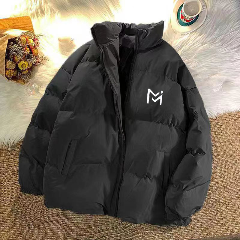 Windproof and waterproof light warm bread jacket for men in winter 2023 new trendy teenagers thickened versatile warm cotton coat and jacket