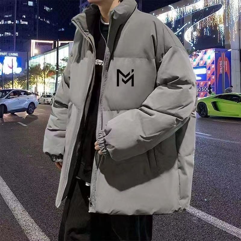 冬季新款棉衣男港風寬鬆立領麵包服加厚保暖ins學生棉襖棉服外套
