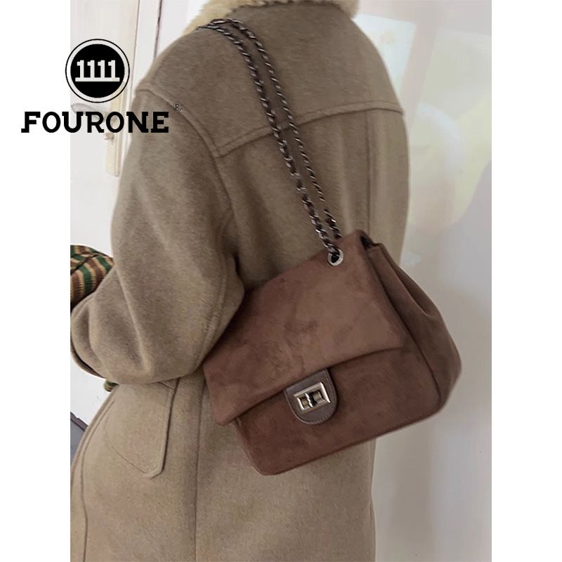 Maillard retro small bag women's new single shoulder crossbody bag high-end rhombus chain small square bag