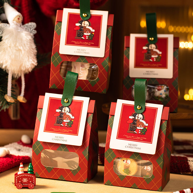圣诞节礼物袋平安夜糖果饼干包装袋自立袋创意儿童节日礼品袋