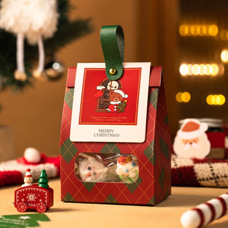 圣诞节礼物袋平安夜糖果饼干包装袋自立袋创意儿童节日礼品袋