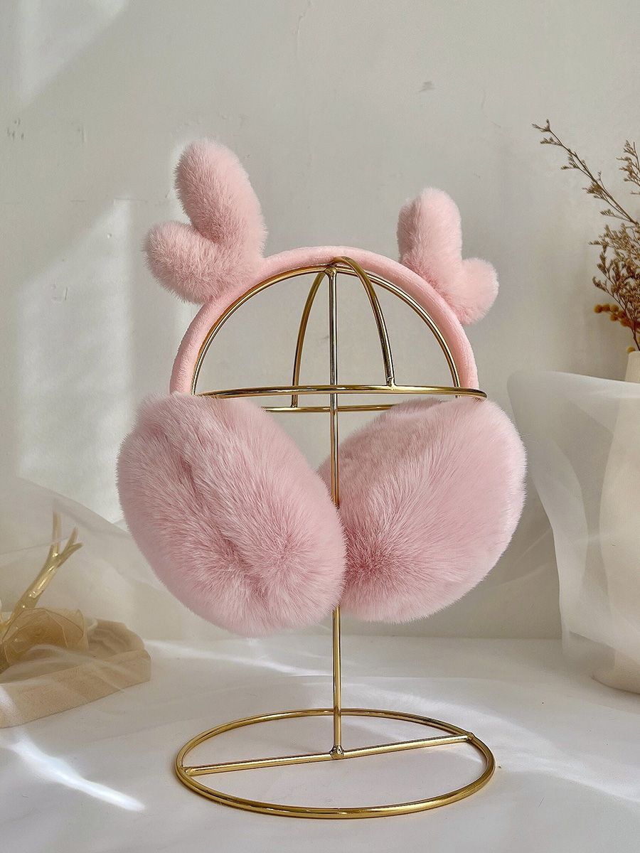 Earmuffs Internet celebrity earmuffs antlers warm women's ear warm Korean version cute cover ear bag winter children adult ears