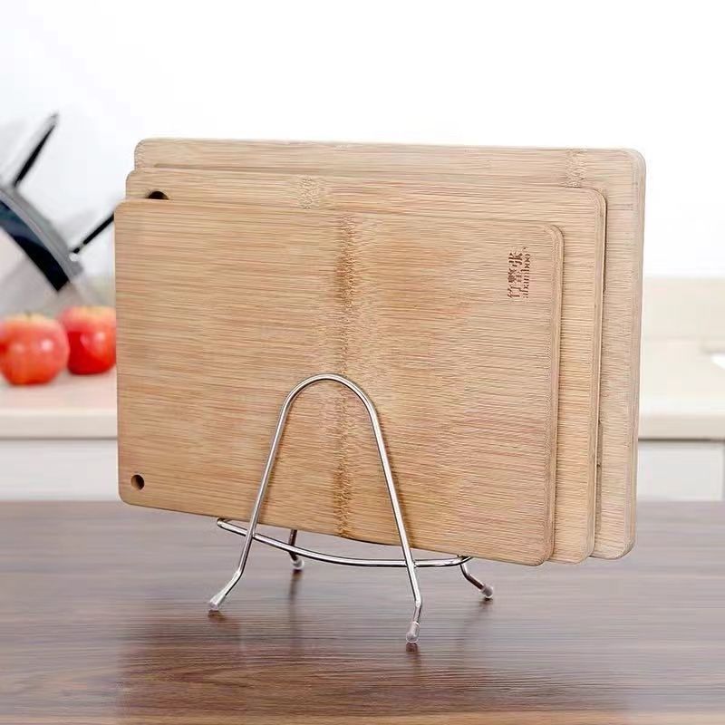 304 cutting board rack extra thick stainless steel cutting board rack household cutting board chopping board rack vegetable pier knife board rack kitchen storage rack