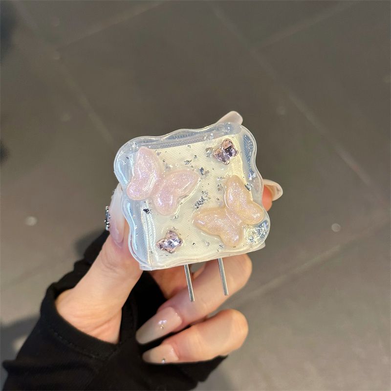 Câble de données Glitter 15 pouces, protecteur de chargeur 14 Pro Max, charge rapide 20 W, pour iPad 8_voghion.com