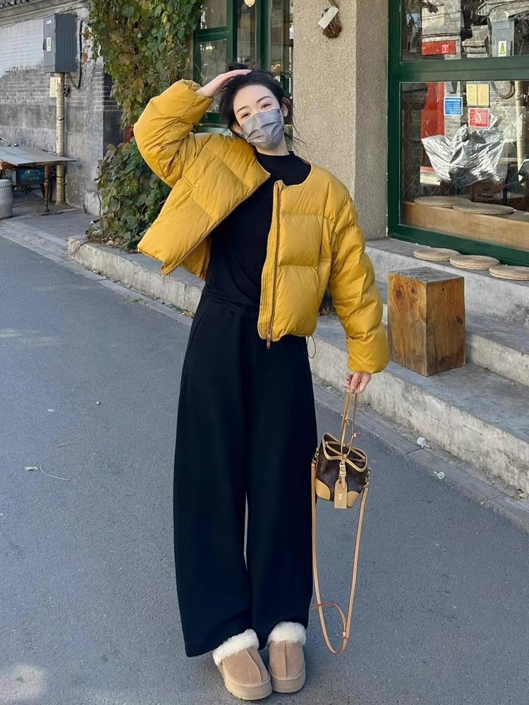 高級感韓版時尚短款麵包服棉衣女2023冬季新款小個子棉服棉襖外套