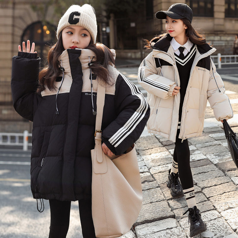 女童冬季保暖棉衣新款韩版女孩羽绒棉服加厚外穿保暖潮款外套