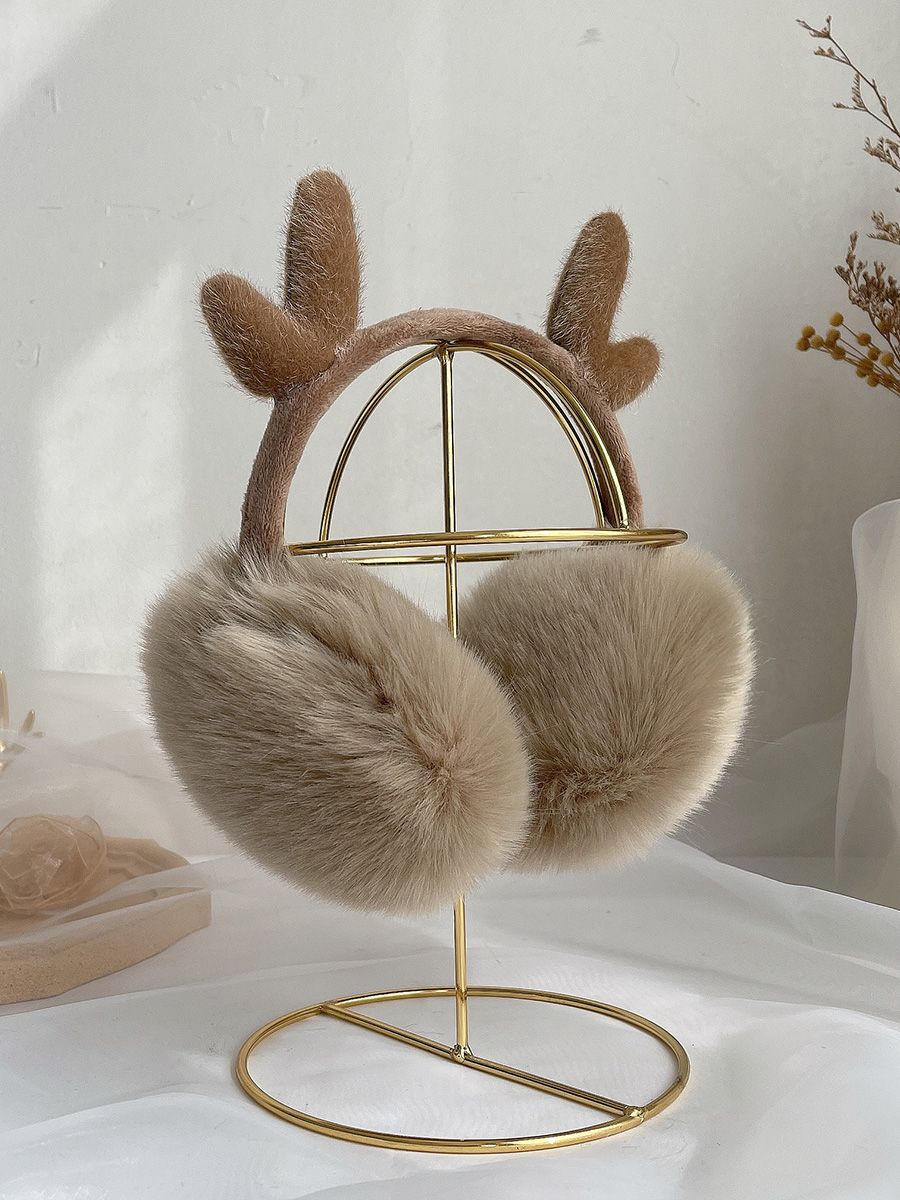 Earmuffs Internet celebrity earmuffs antlers warm women's ear warm Korean version cute cover ear bag winter children adult ears