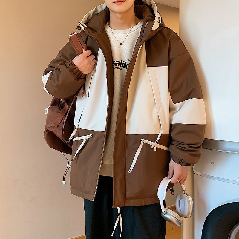 羽絨棉服衣男款冬季2023新款加絨加厚麵包棉服防風防風衝鋒衣外套