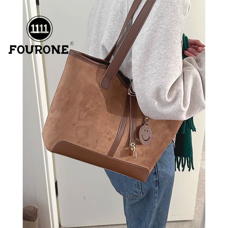 Retro large-capacity bag women's new fashion commuter shoulder bag high-end versatile tote bag