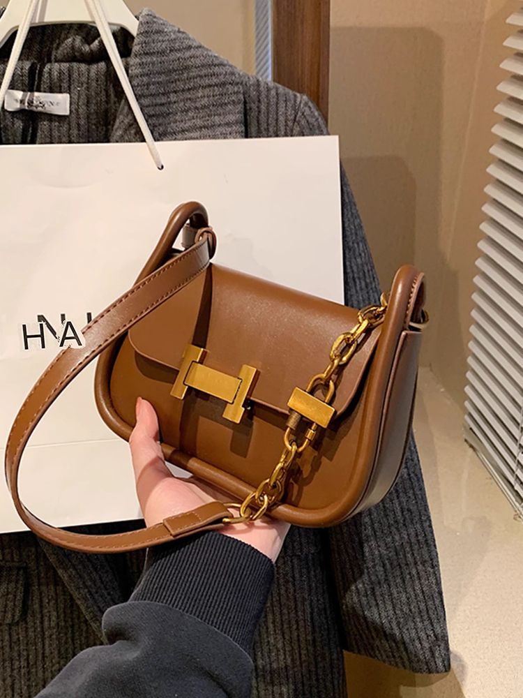 Retro Fashion Maillard Underarm Bag Women's New  Autumn and Winter Commuting Versatile Small Square Bag Casual Shoulder Bag