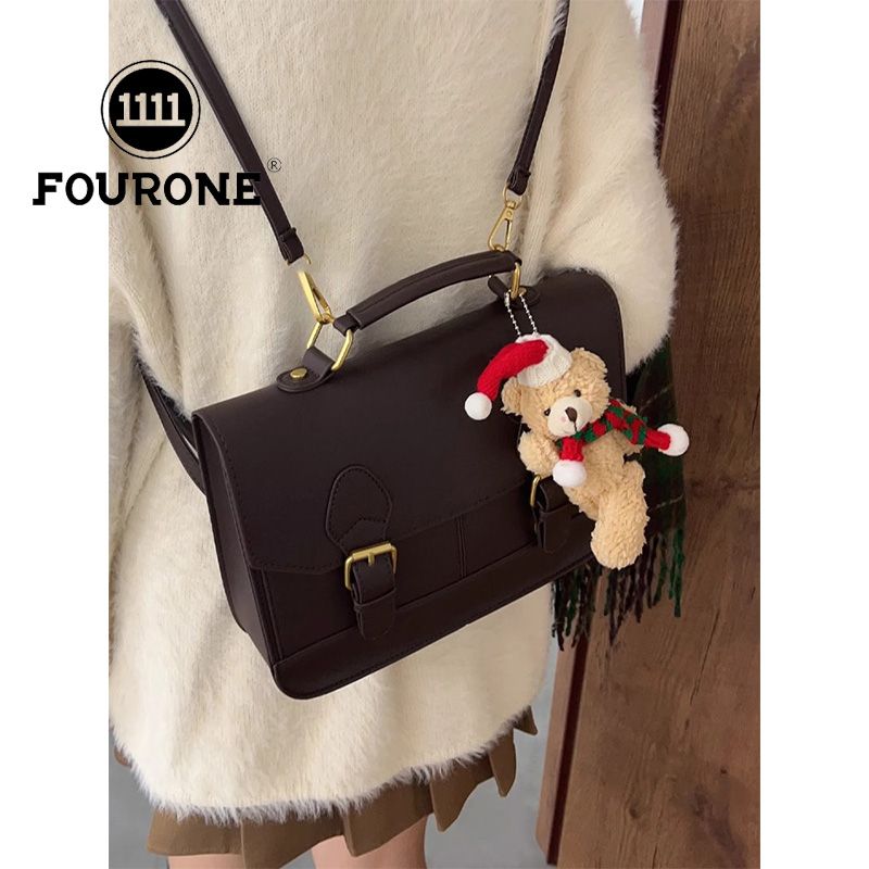 Retro commuter backpack women's new shoulder bag high-end college style large-capacity messenger bag