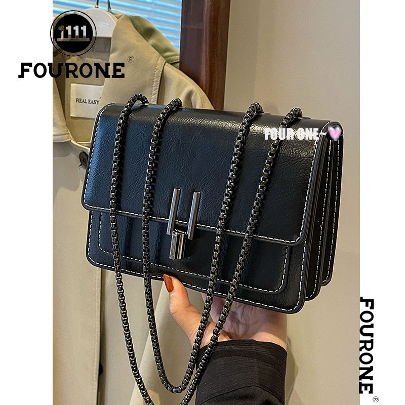 Simple retro small bag women's bag trendy fashion chain small square bag versatile shoulder crossbody bag