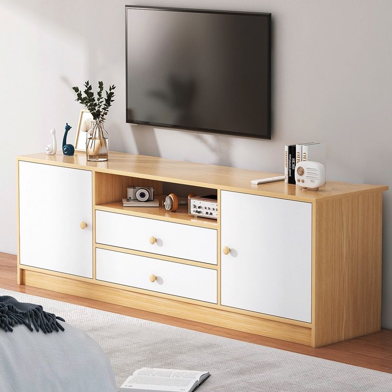 电视柜简约现代小户型客厅家用新款原木风落地桌简易卧室电视机柜