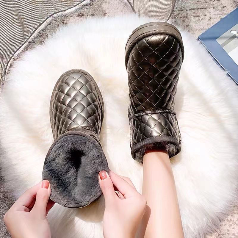 新款雪地靴女款学生短筒短靴冬季棉鞋女靴子韩版加厚加绒鞋子