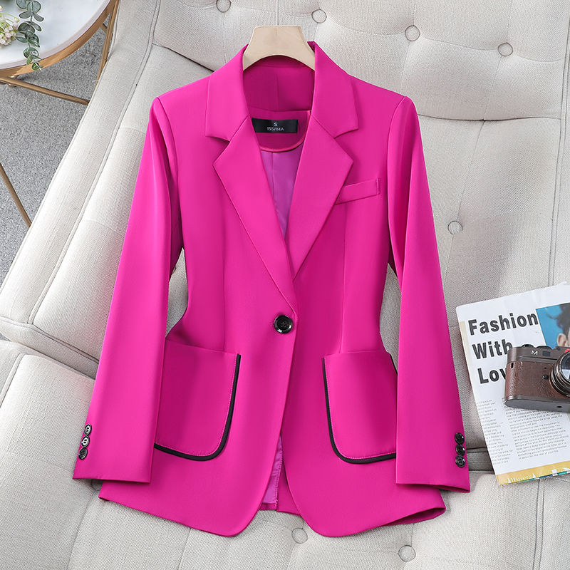 Casual suit women's jacket autumn 2023 new spring and autumn fashionable high-end top autumn temperament slim suit