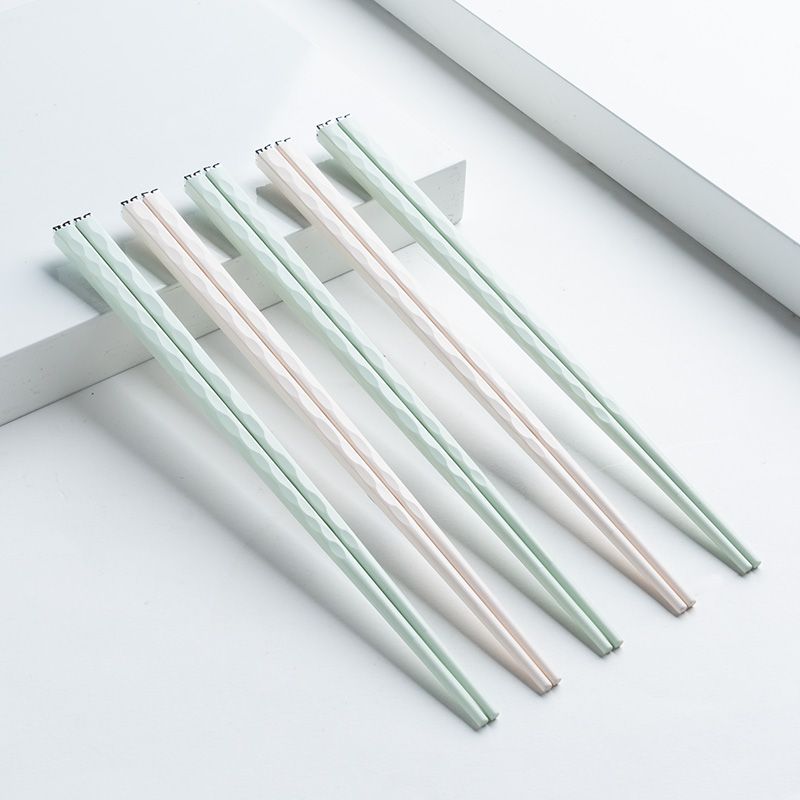 筷子家用2023新款防滑防霉家庭创意简约套装高档高颜值合金筷子
