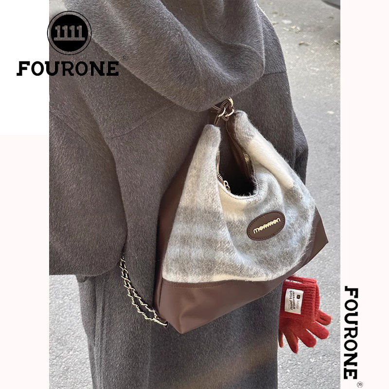 Retro college style large-capacity bag for women new contrasting color fashion backpack high-end crossbody bag