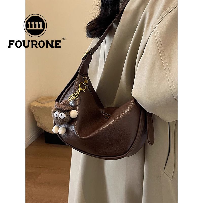 High-end Maillard bag for women, new trendy and popular shoulder bag, popular cross-body dumpling bag