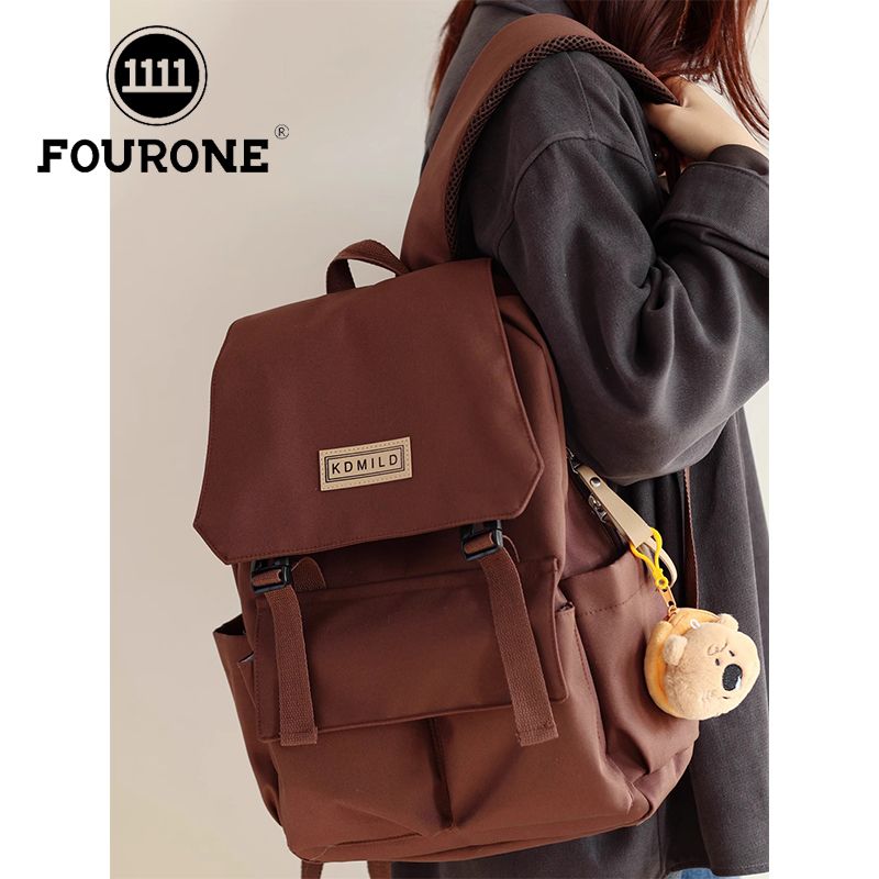 Maillard Backpack New Retro Schoolbag Female College Student High School Large Capacity Versatile Backpack